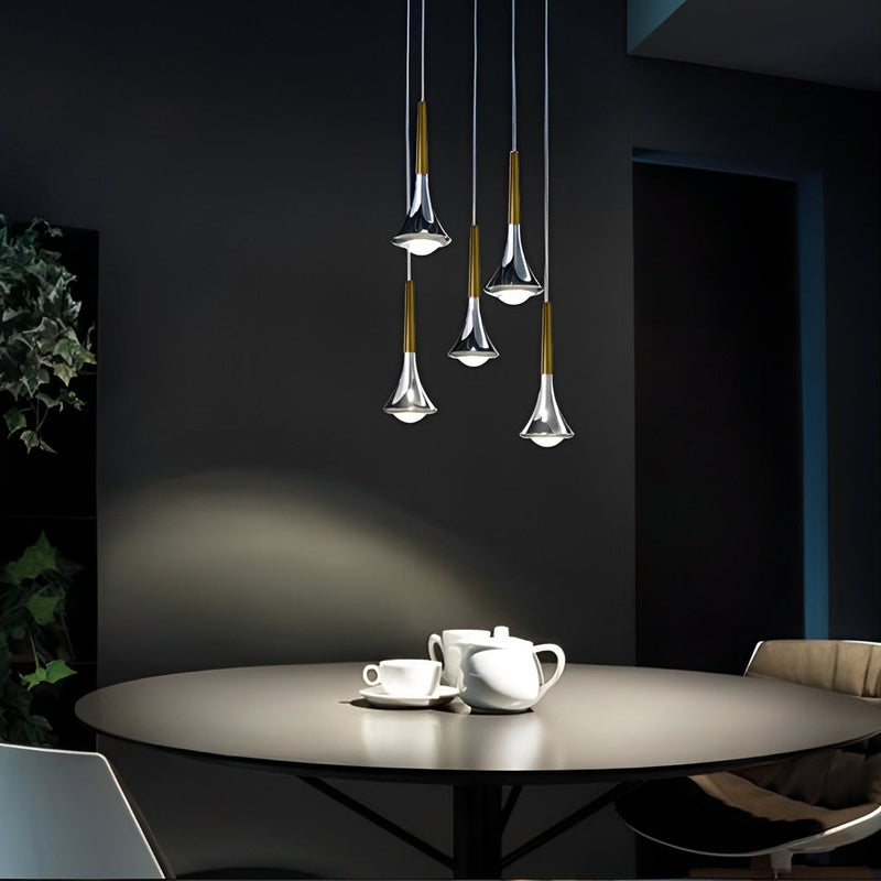 NordicRain - Waterdruppel Hanglamp i Metal og LED til Trapper