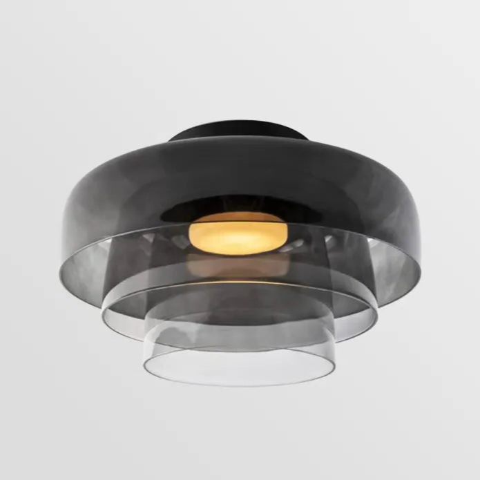 GlasElegance – Middelalderlig Loftslampe med Moderne Twist
