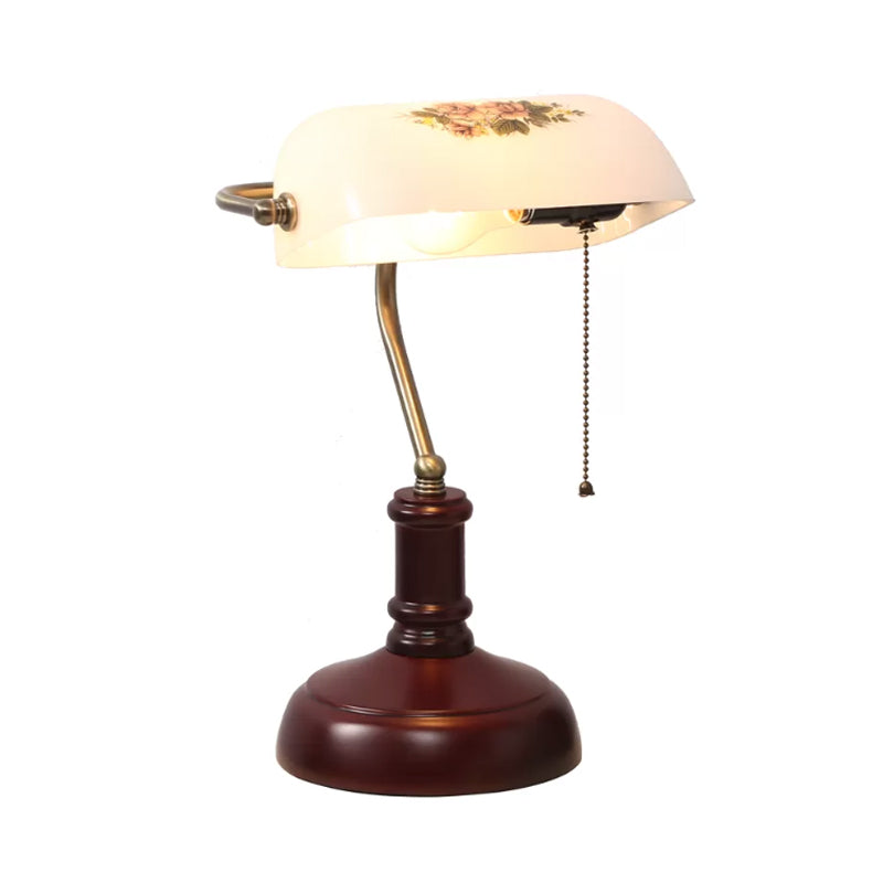 Vintage Halvcylindrisk Natbordslampe | RetroGleam