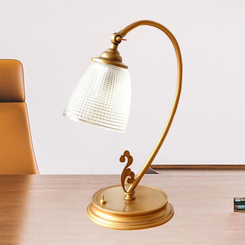 Lampe med Vintage Guldmetal Natlys | GoldAura