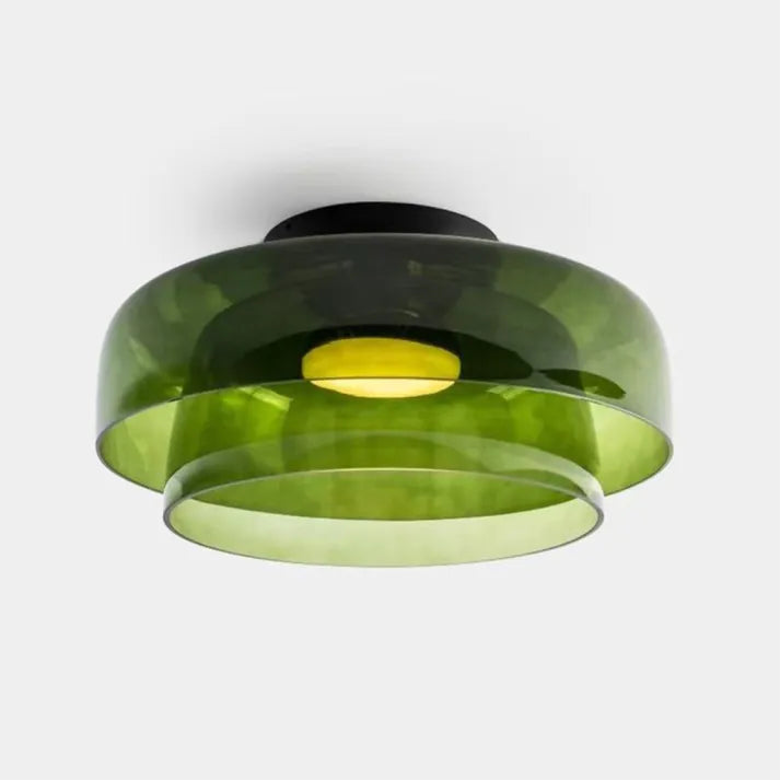 GlasElegance – Middelalderlig Loftslampe med Moderne Twist