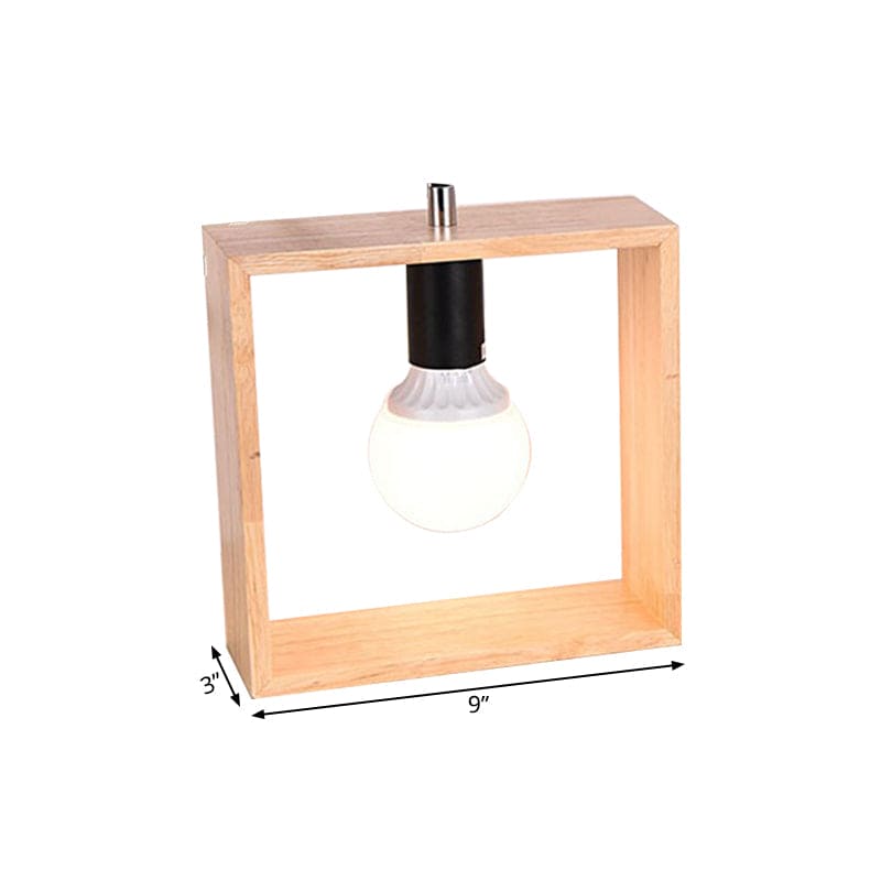 Stilfuld Træbordlampe | TimberGlow