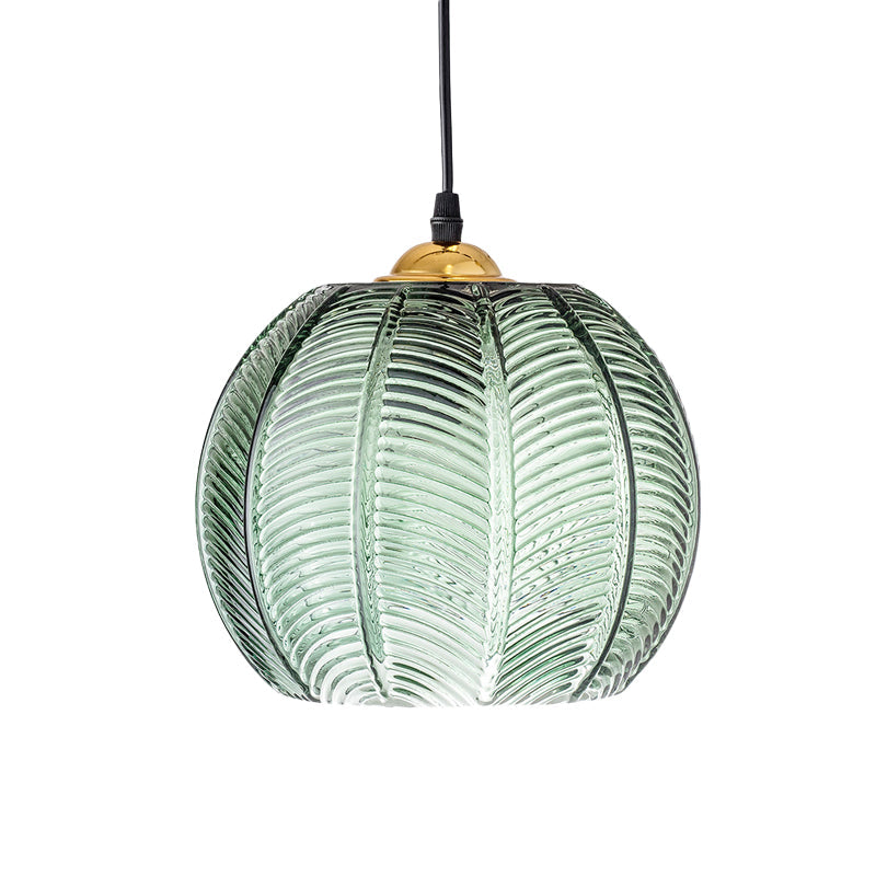 Retro Grøn Glas Hængelampe | EmeraldGlow