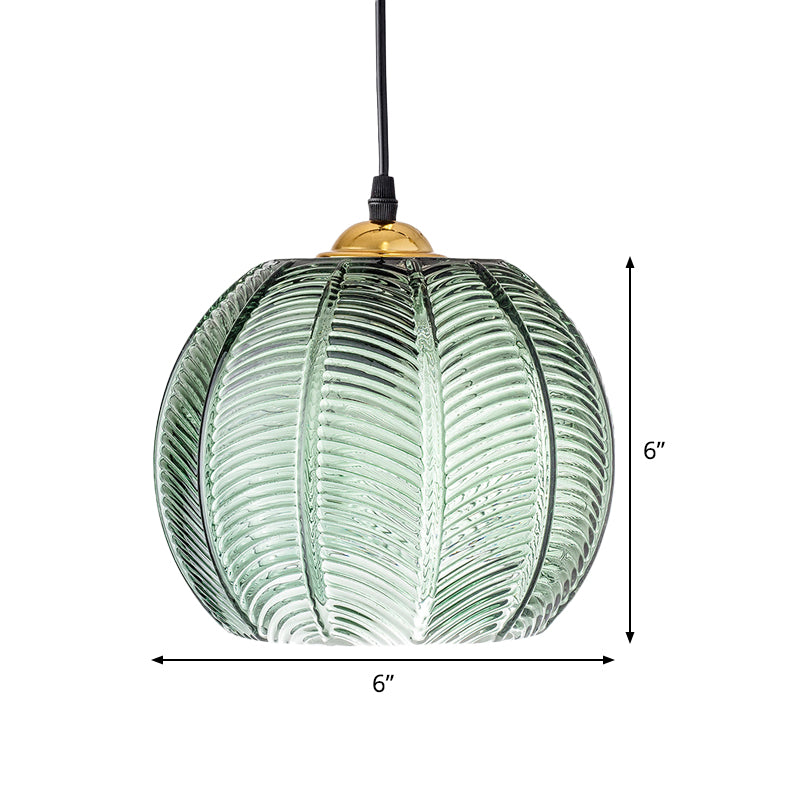 Retro Grøn Glas Hængelampe | EmeraldGlow