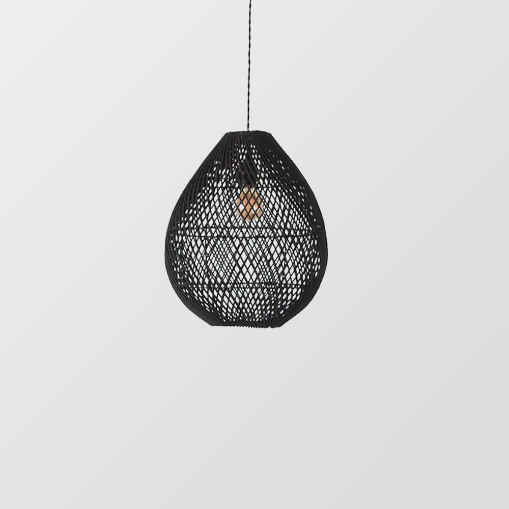 Håndlavet Boheme Rattan Loftlampe | RattanLuxe
