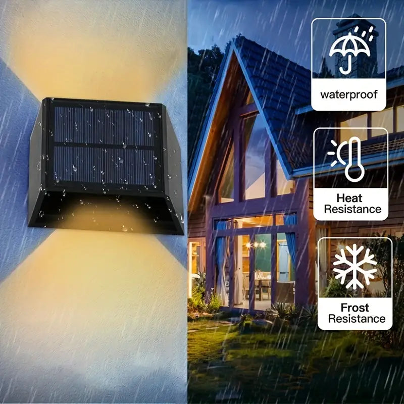 Trådløse LED Solvæglamper til Havebelysning med Automatisk Opladning-5