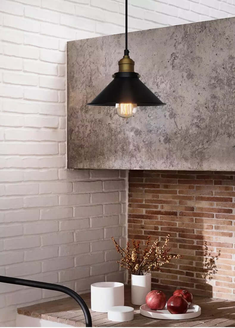 Stilfuld Skærm Loftlampe | BrassAura