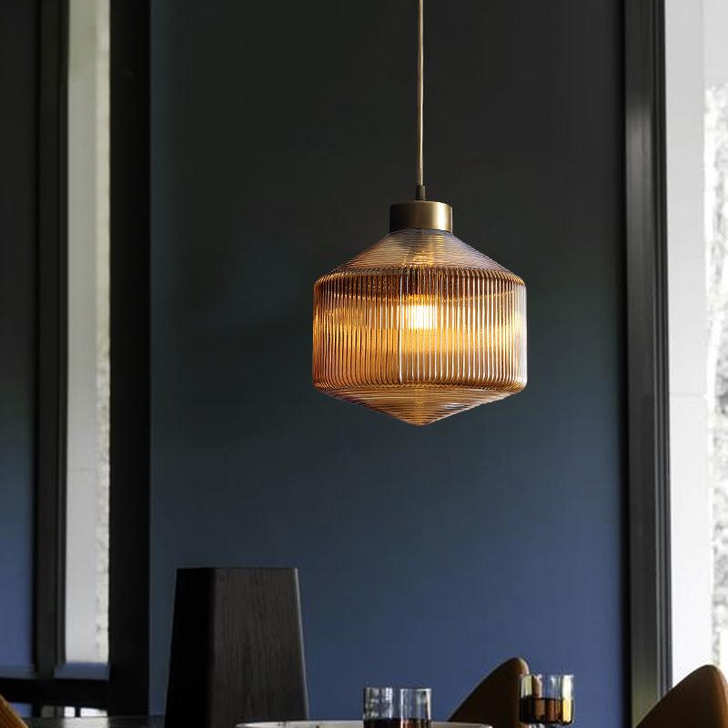 Moderne Trommel Loftlampe i Mat Glas | DrumGlow