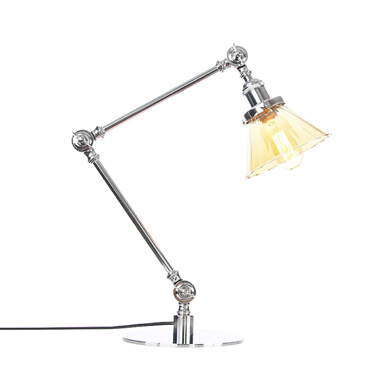 Kegleformet Klar Glas Bordlampe | Elegabel