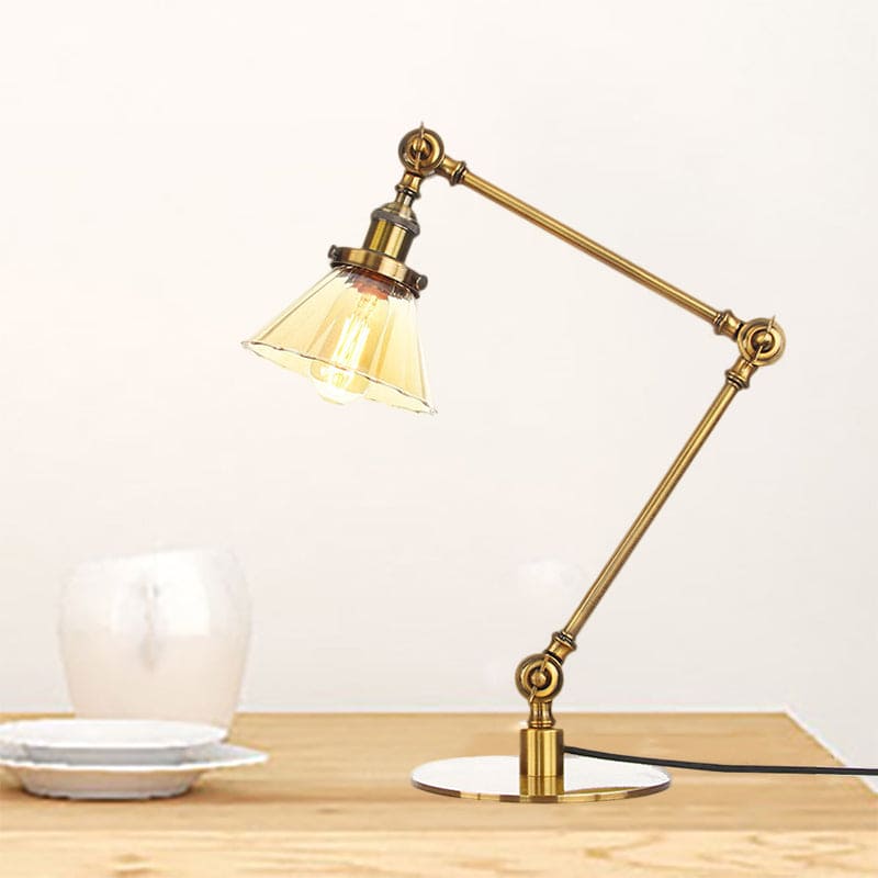 Kegleformet Klar Glas Bordlampe | Elegabel