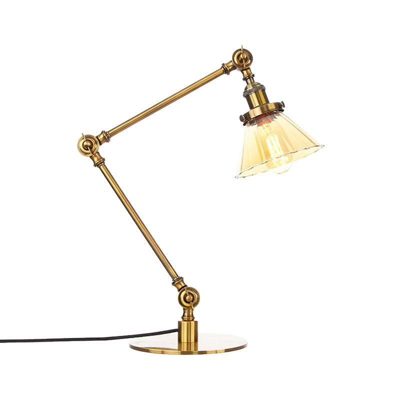 Kegleformet Klar Glas Bordlampe | Elegabel