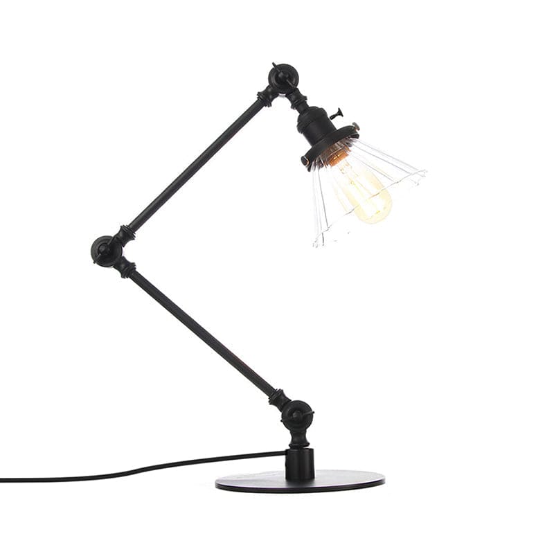Kegleformet Klar Glas Bordlampe | Elegabel