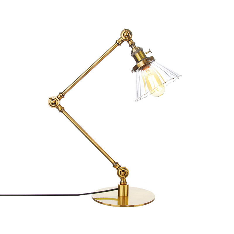 Kegleformet Klar Glas Bordlampe | Elegabel