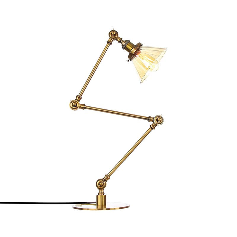 Kegleformet Klar Glas Bordlampe | Elegabel
