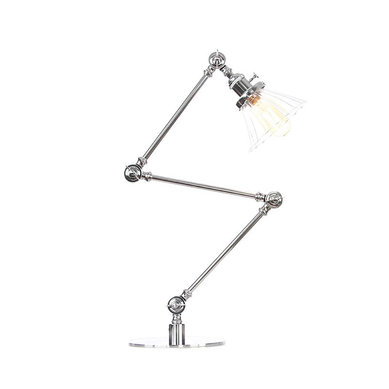 Kegleformet Klar Glas Bordlampe | Elegabel
