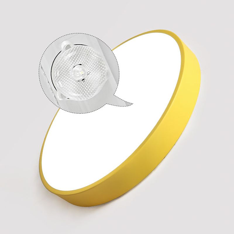 Ultra-Flad Rund Loftlampe med LED | PastelGlow