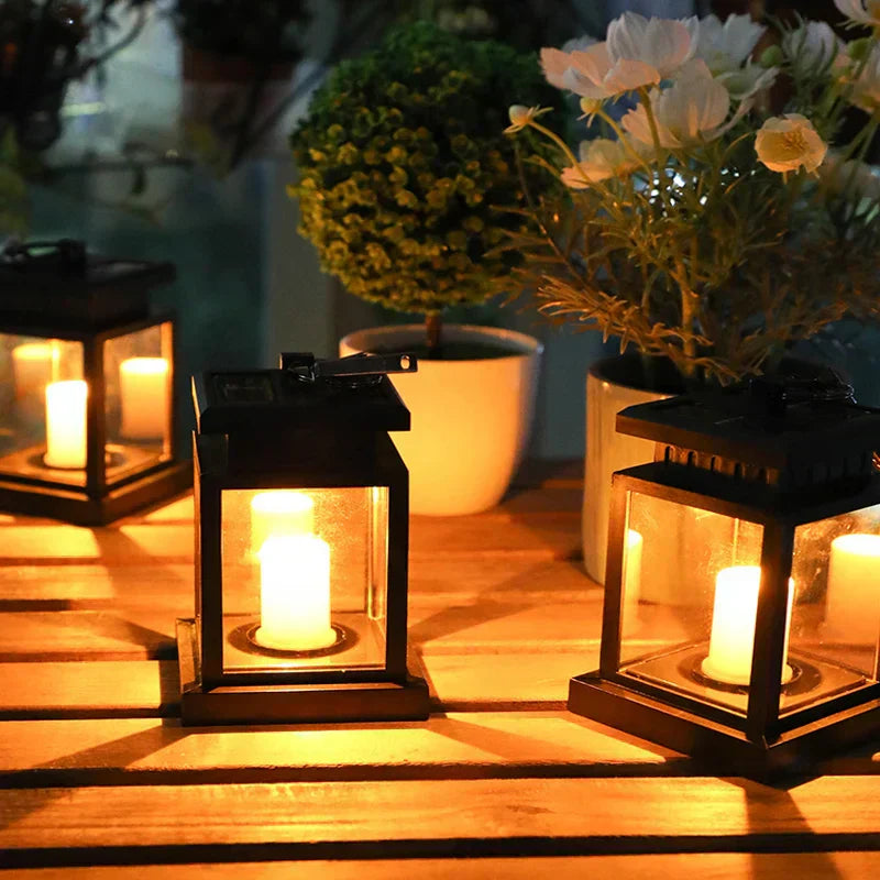 Elegant Solarlampe til Udendørs Brug med LED Belysning-3