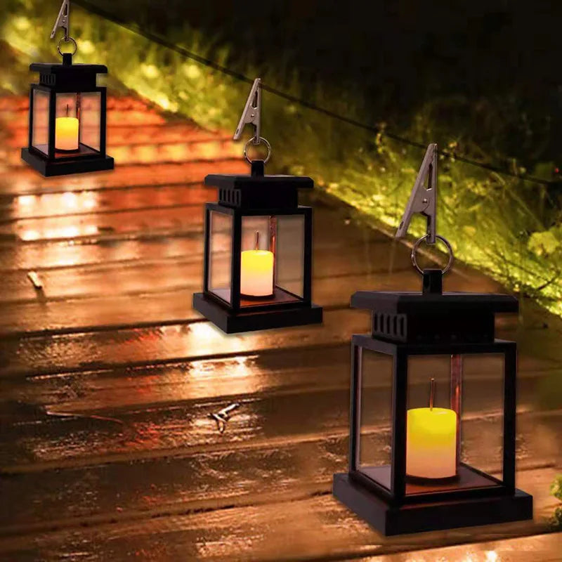 Elegant Solarlampe til Udendørs Brug med LED Belysning-5