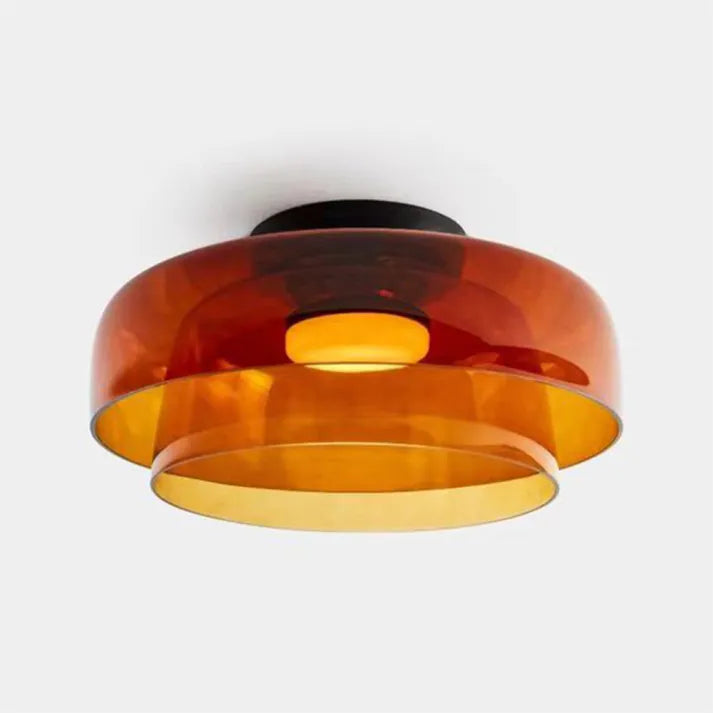 GlasElegance – Middelalderlig Loftslampe med Moderne Twist