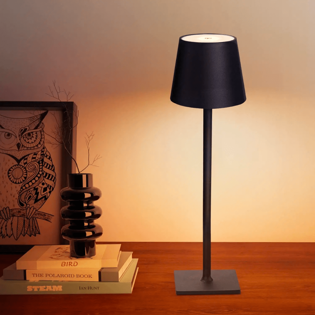 Luksus Trådløs Bordlampe | GlimmerLite
