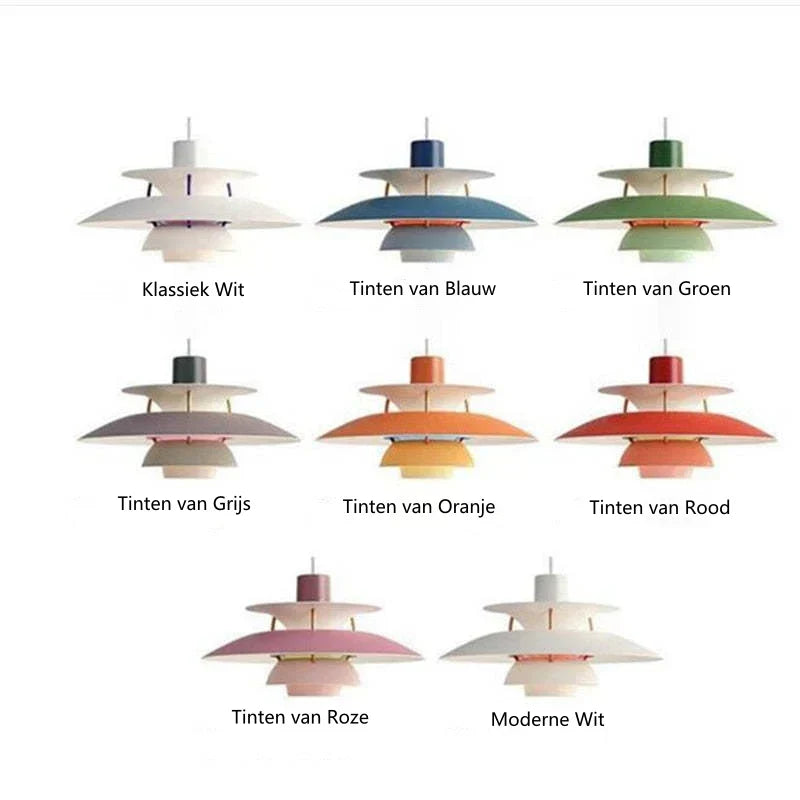 MorandiGlow Modern LED Pendel Lampe med Skærm