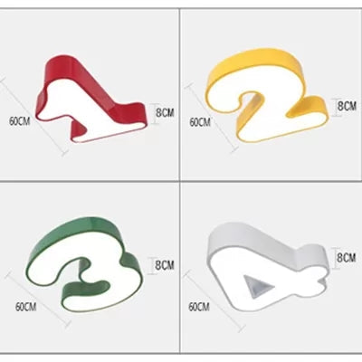 Farverig Nummer Loftlampe | ColorNums
