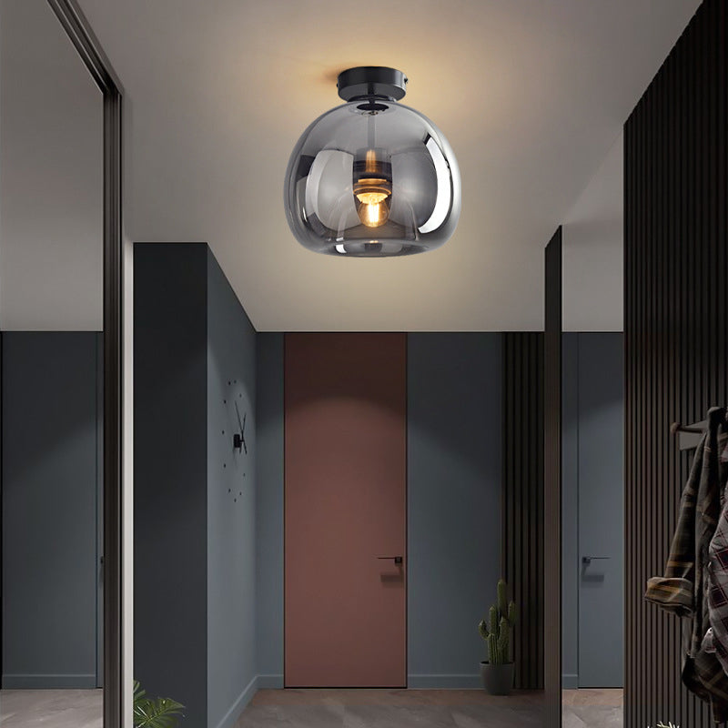 Goldenova - Rund, Chic Loftslampe i Sort og Guld