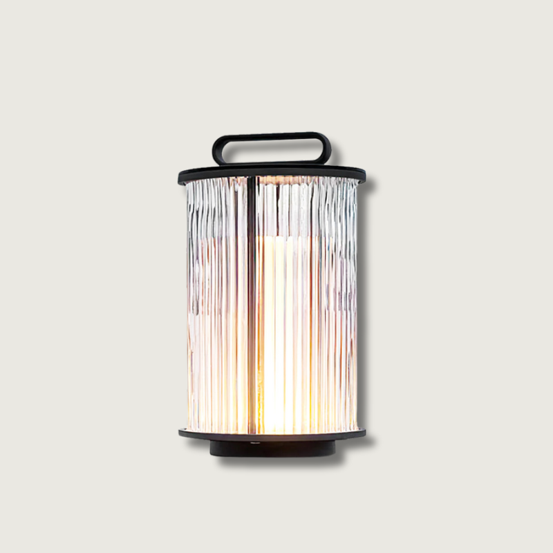 Elegant Havelampe Solceller i Glas og Stål | GlowSphere-2