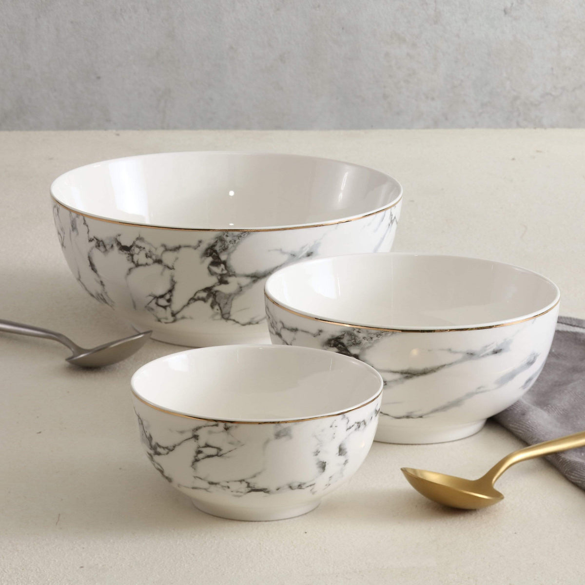 Marble Skålsæt – Luksuriøst og Elegant | PorcelainMarble