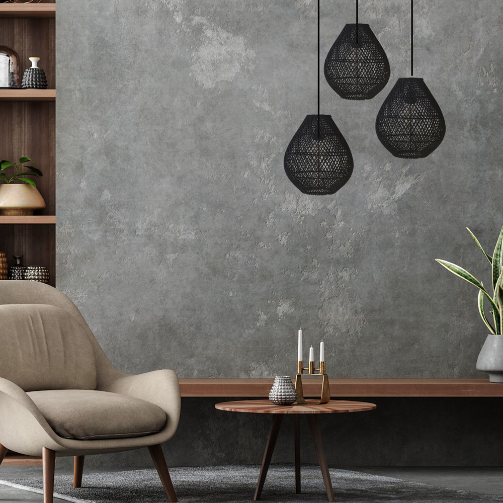 Håndlavet Boheme Rattan Loftlampe | RattanLuxe