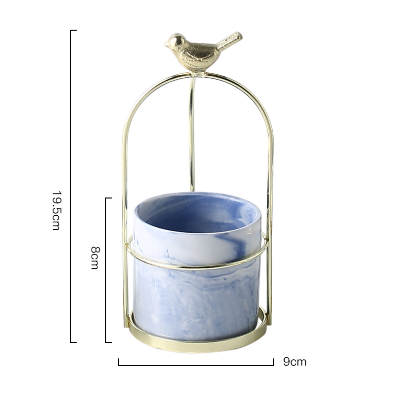 Variant image for Dekorativ Plantekrukke i Keramik med Fugledesign til Indretning-2