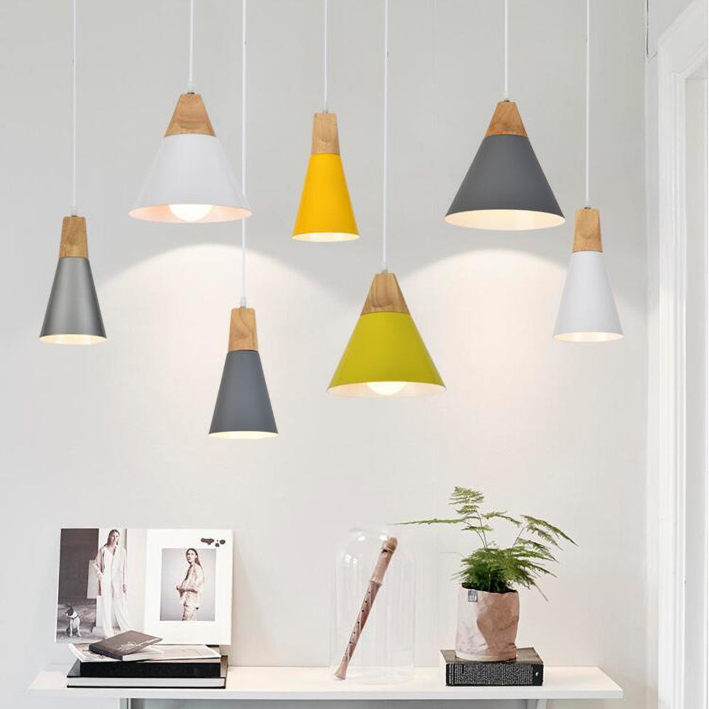 Minimalistisk Træ Pendellampe | NordicLight