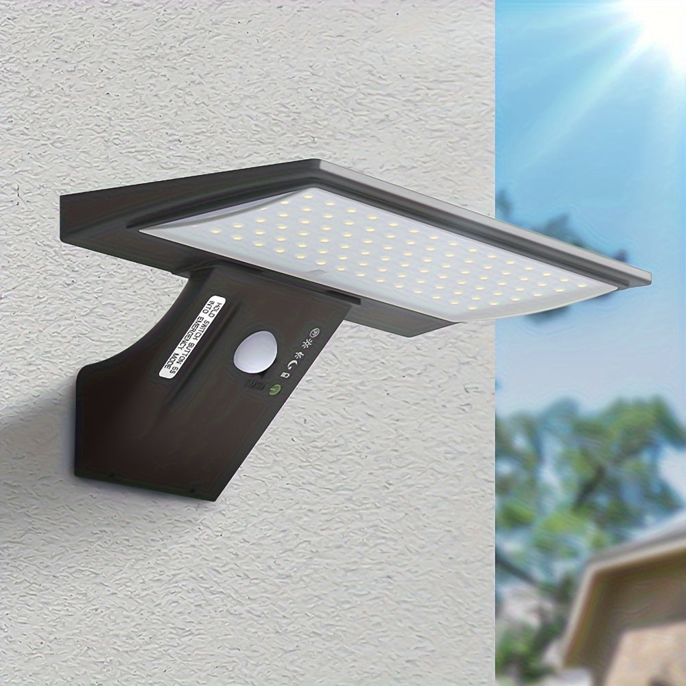 Solarlampe med Bevægelsessensor til Udendørs Brug i Holdbart Aluminium-1