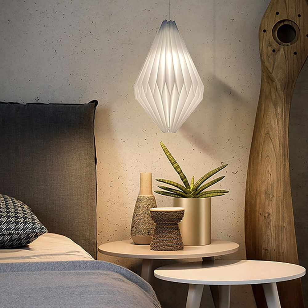 Fantastisk Origami-inspireret Pendellampe | OrigamiGlow