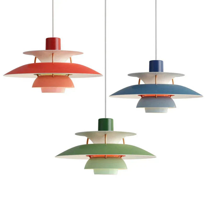 MorandiGlow Modern LED Pendel Lampe med Skærm