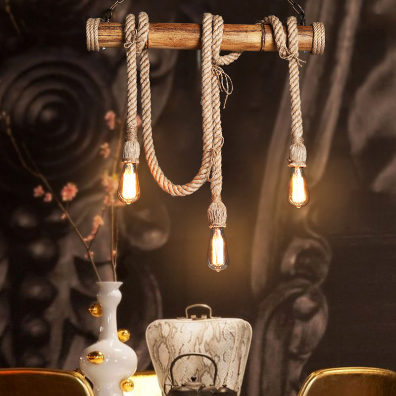 Moderne Sejlampe med Reb | NauticalBamboo