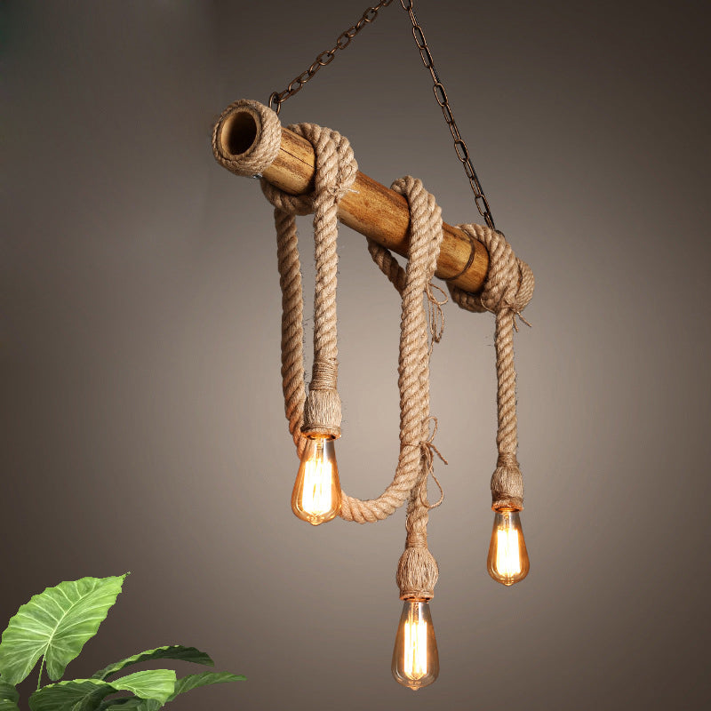 Moderne Sejlampe med Reb | NauticalBamboo