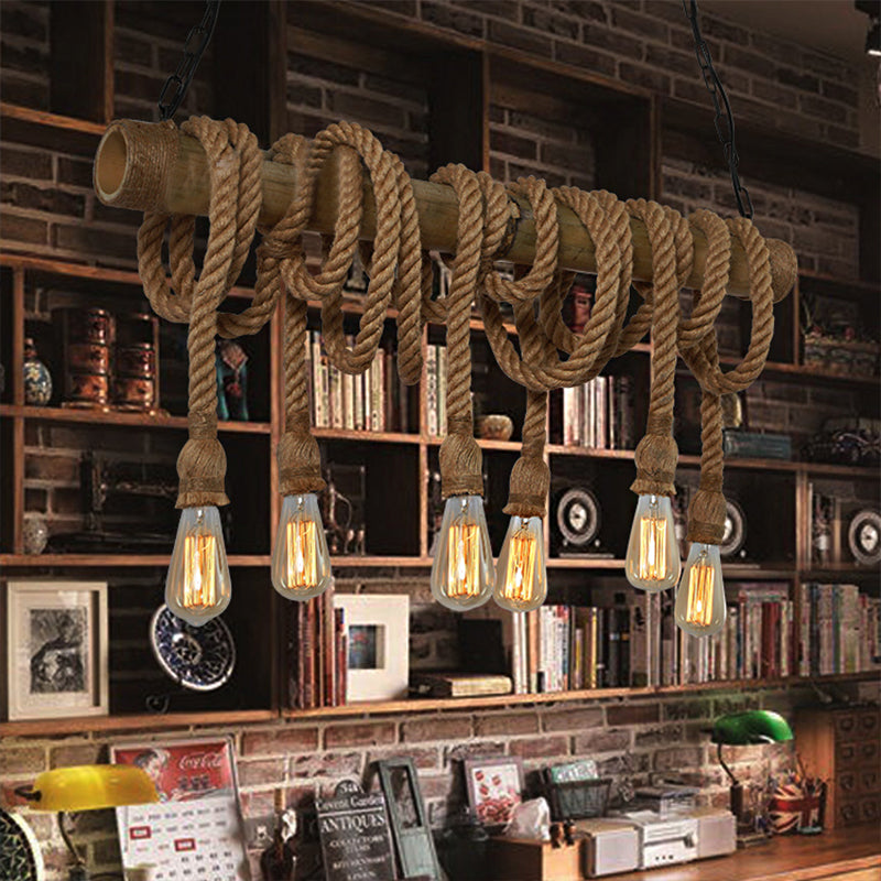Moderne Sejlampe med Reb | NauticalBamboo
