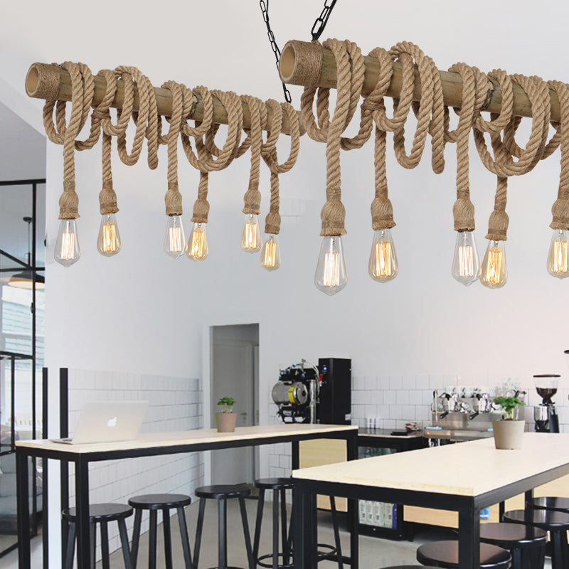 Moderne Sejlampe med Reb | NauticalBamboo