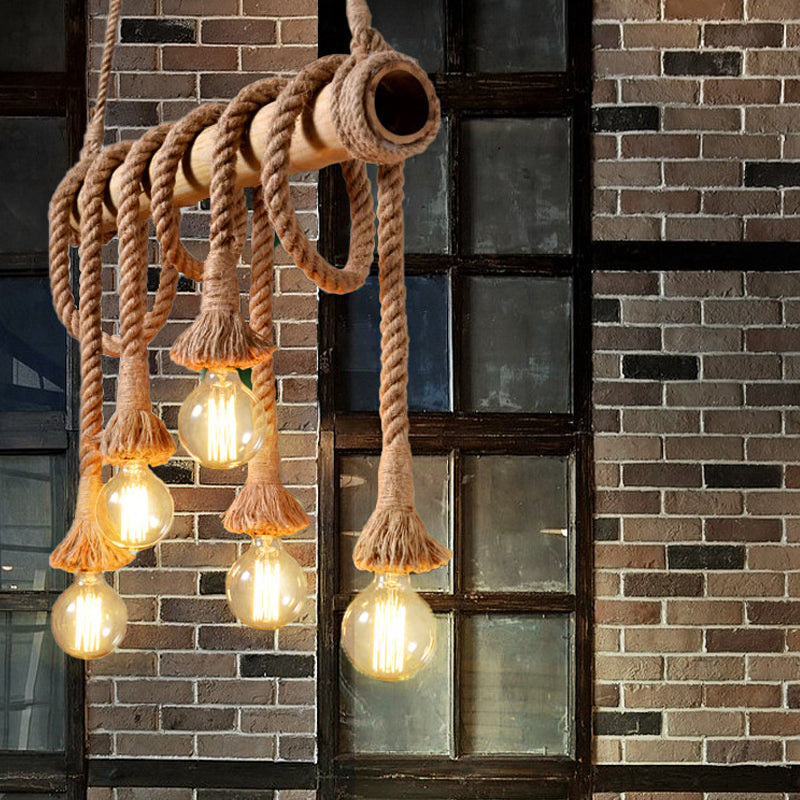 Moderne Sejlampe med Reb | NauticalBamboo