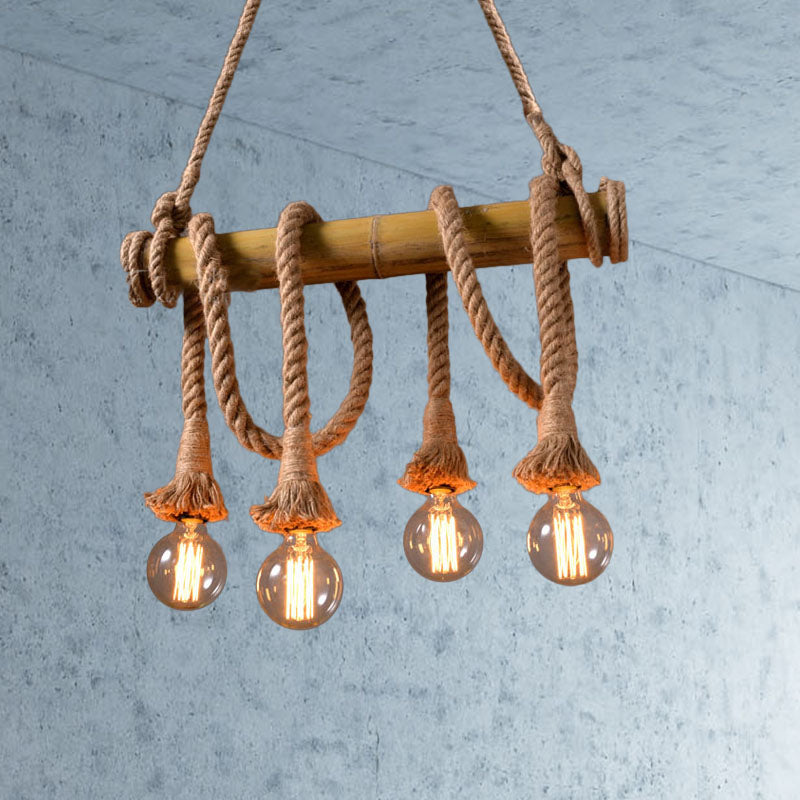 Moderne Sejlampe med Reb | NauticalBamboo