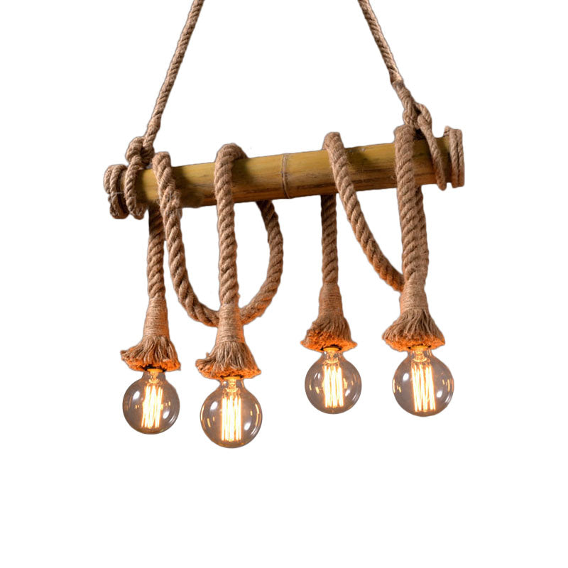 Moderne Sejlampe med Reb | NauticalBamboo