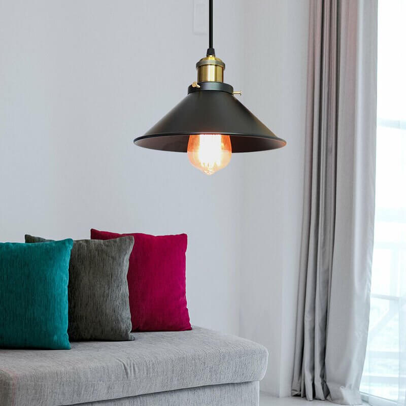 Stilfuld Skærm Loftlampe | BrassAura