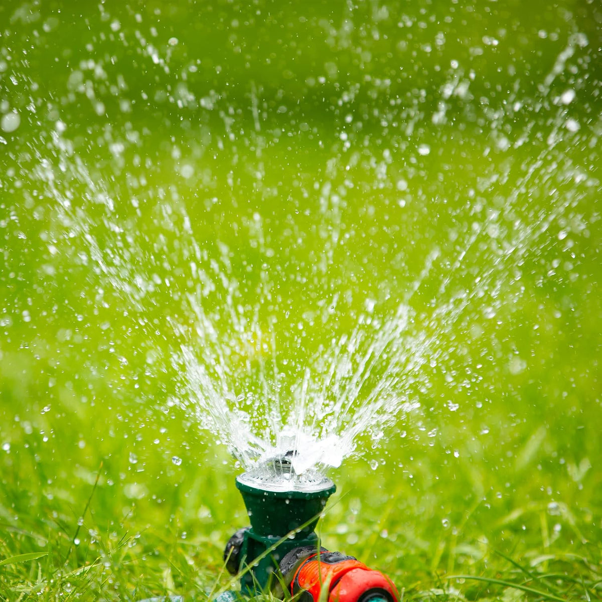 Effektiv 360-Graders Roterende Metalplæne Sprinkler til Havevanding-6