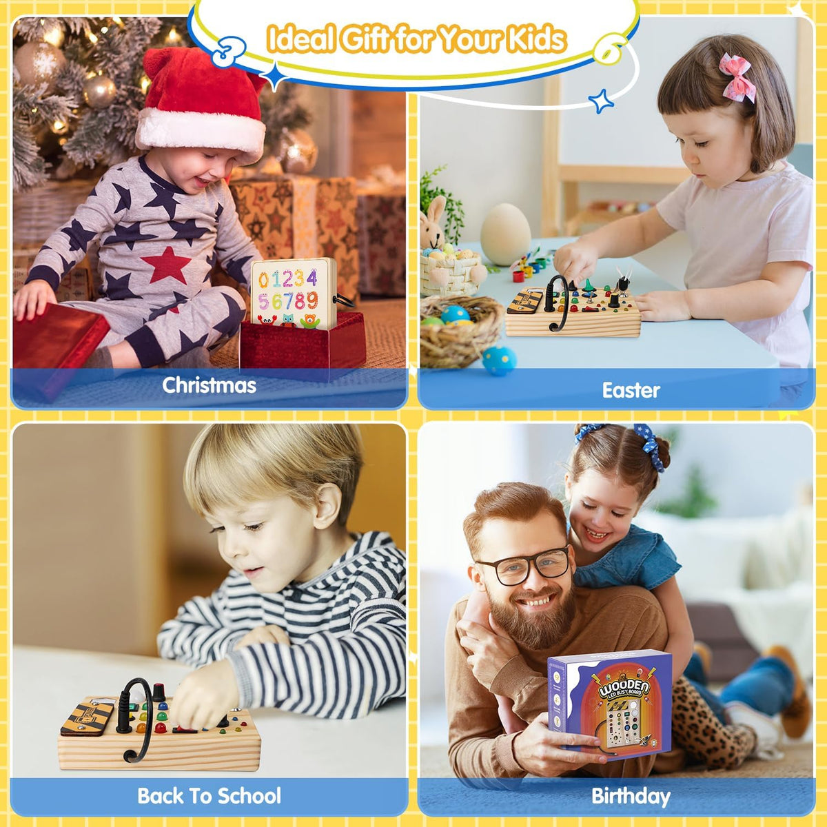 Montessori Mælkebord – LED Lys & Interaktivt Legetøj | ToddlerPlay