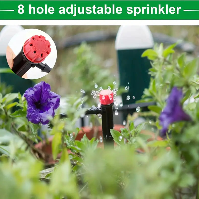 Automatisk Dråbe Irrigationssystem til Planter - Komplet Sæt til Have og Altan-5