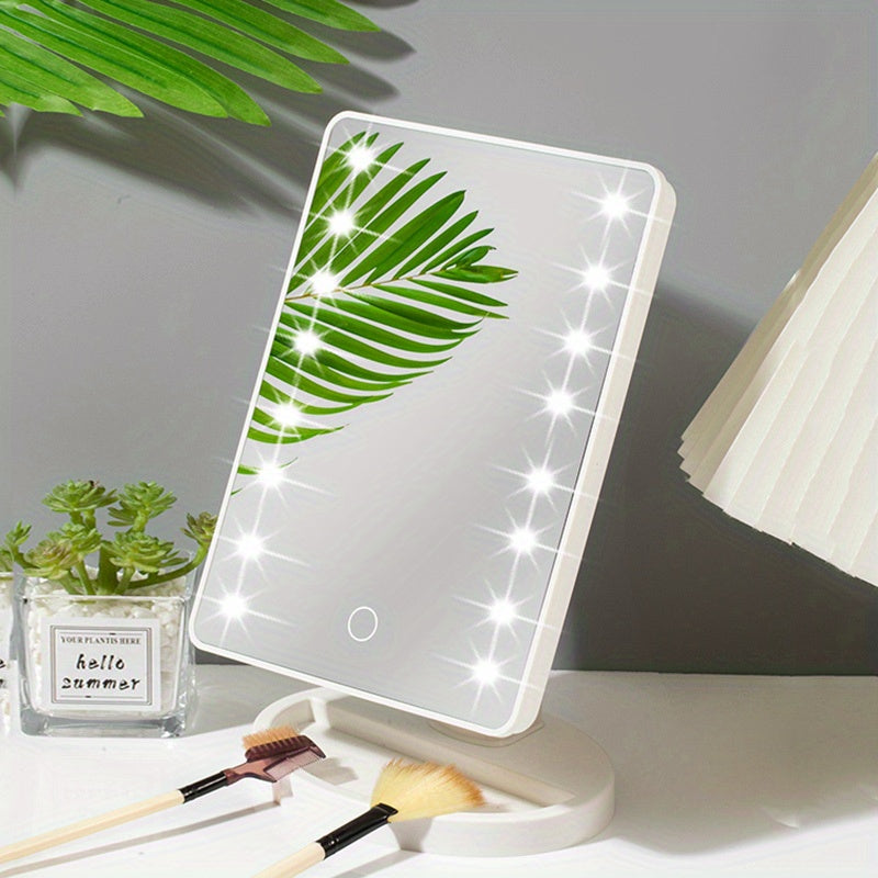 Justerbar Makeup Spejl med 16 LED Lys - Makeupspejl med Lys-1