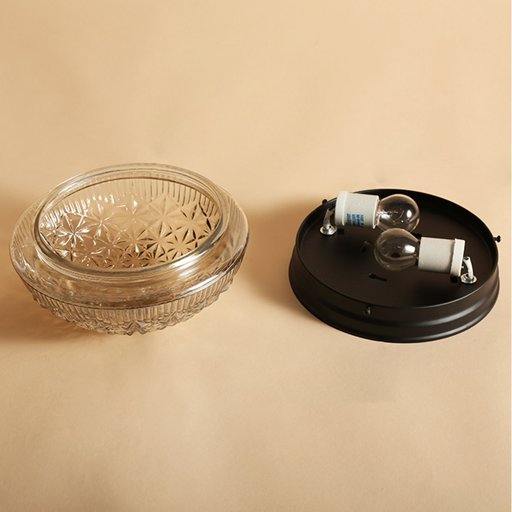 Stilfuld Glaspanel Plafondlampe | ClearLuxe