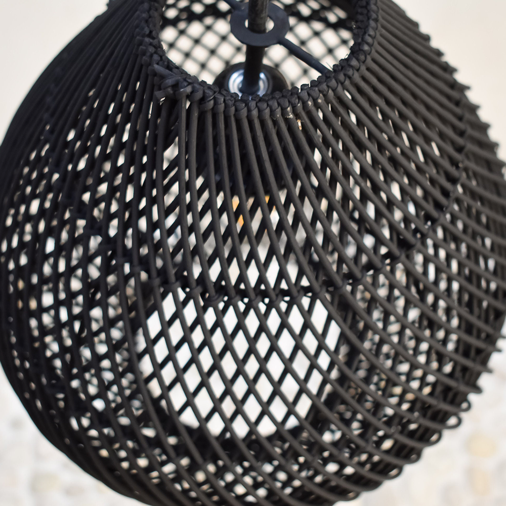 Håndlavet Boheme Rattan Loftlampe | RattanLuxe