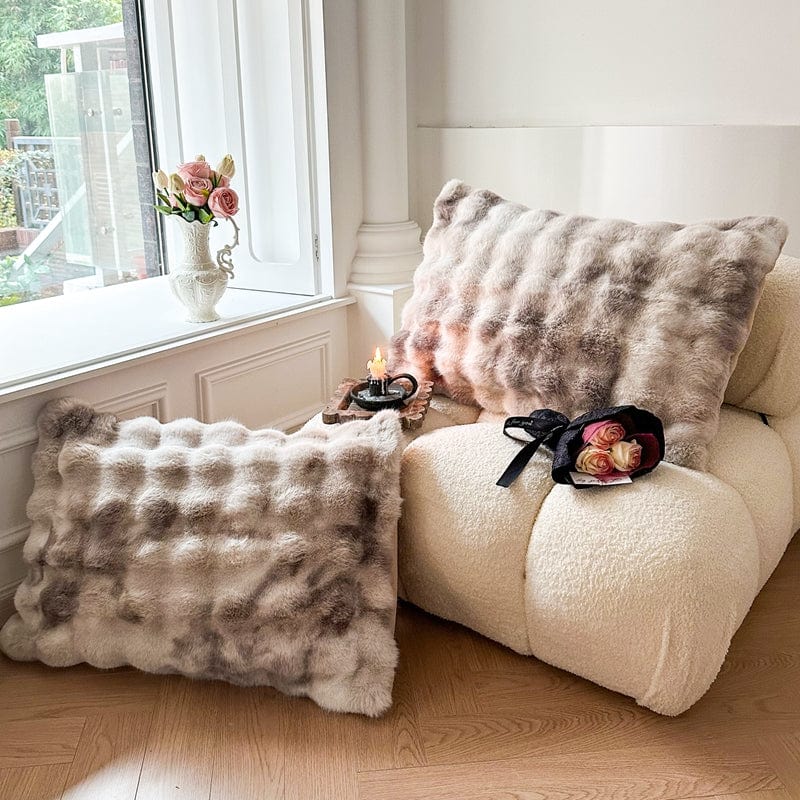 Tie Dye Rabbit Faux-Fur Tæppe – Blødt og Luksuriøst | CozyFur